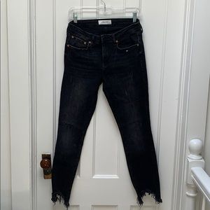 Zara Black Distressed Jeans